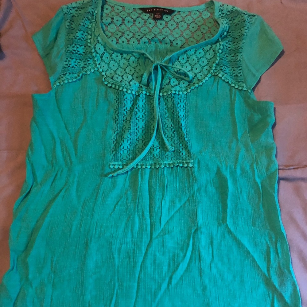 Flowy green blouse